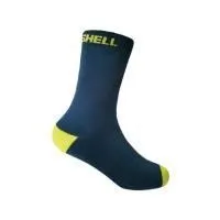Уцененный товар Водонепроницаемые детские носки DexShell Ultra Thin Children Socks синий/желтый M (18-20 см)(В зип пакете)