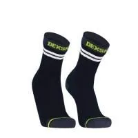 Черный / серый Водонепроницаемые носки DexShell Pro visibility Cycling черный/серый/зеленый