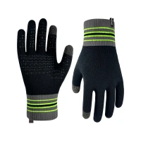 Водонепроницаемые перчатки Dexshell Ultra Thin Running Gloves черный/серый/зеленый