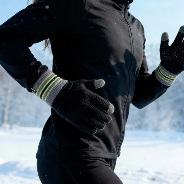 Водонепроницаемые перчатки Dexshell Ultra Thin Running Gloves черный/серый/зеленый