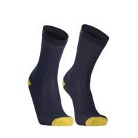 Уцененный товар Водонепроницаемые носки DexShell Ultra Thin Crew синий/желтый L (43-46)(В зип пакете)