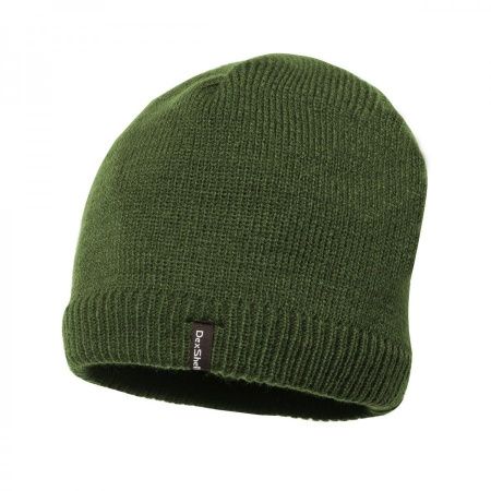 Уцененный товар Водонепроницаемая шапка Dexshell Beanie Solo оливковый/зеленый S/M (56-58 см)(Нью. Прошит внутренний шов)