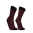 Водонепроницаемые носки DexShell Ultra Thin Crew, бордовый/черный DS683BBM (M)