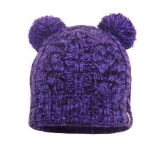 Водонепроницаемая детская шапка DexShell Kid's Beanie Cable Twin Pompom фиолетовый