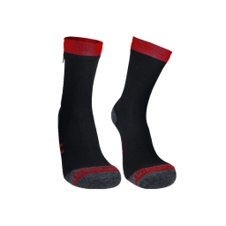 Водонепроницаемые носки DexShell Running Lite черный/красный (размер M (39-42))